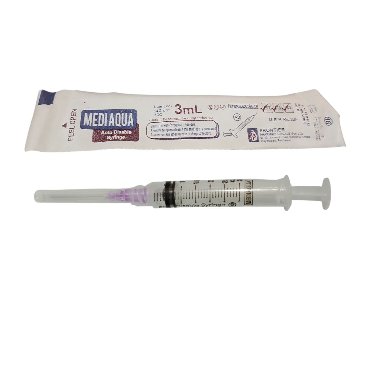 Medi Aqua 3cc Syringes – Precision, Safety & Comfort for Medical Use, Designed for Accurate Dosage, Smooth Injection & Reliable Patient Care Every Time (Pack of 100) View Gallery - Pakistan