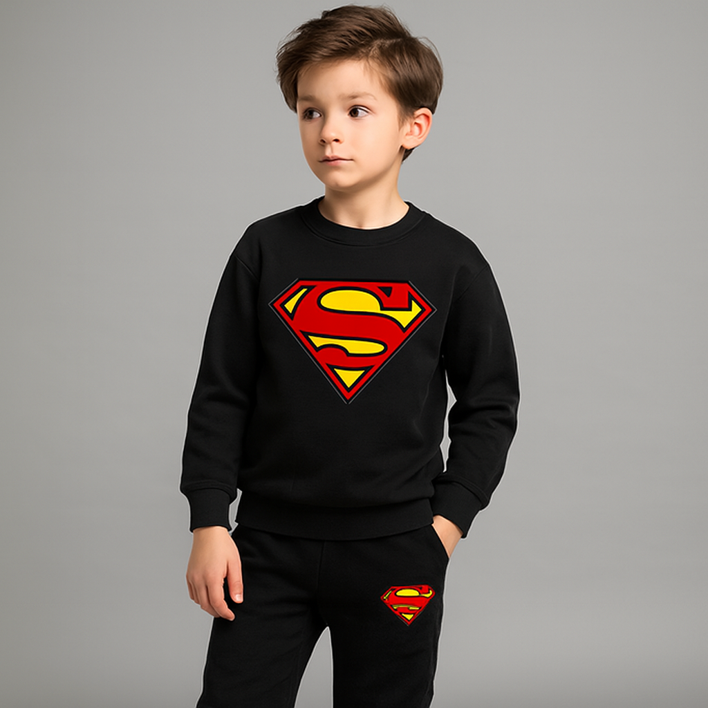 Kids Winter Tracksuit Set | Fleece Jumper &amp; Bottoms for Boys &amp; Girls – Warm Sweatshirt &amp; Trousers, Pack of 1 FOR BABY  AND KIDS