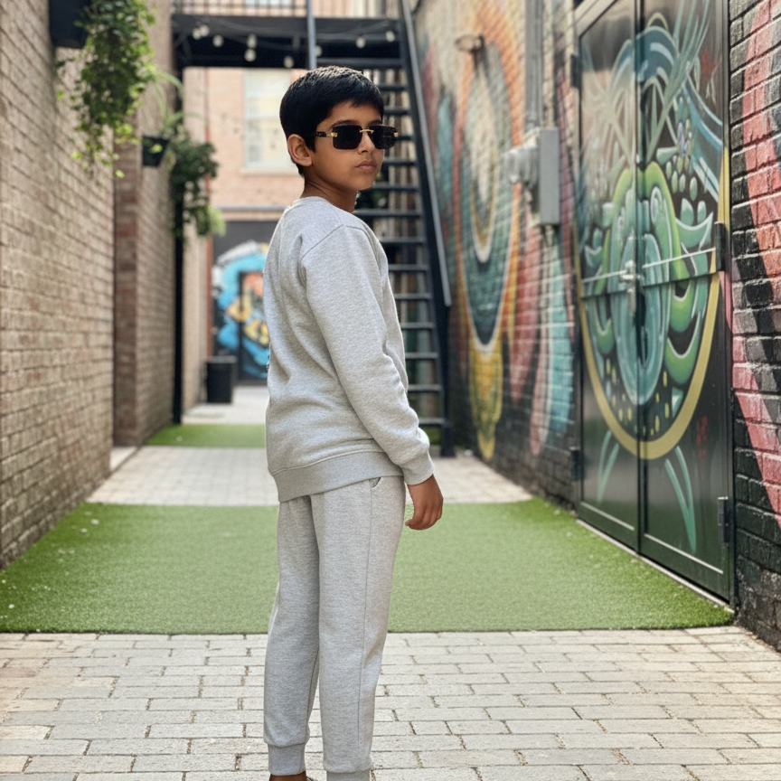 Cool Kids Tracksuit | Winter Casual Sweatshirt & Trouser Set for Boys & Girls – Warm, Comfy & Stylish Winter Outfit FOR BABY AND KIDS View Gallery - Pakistan