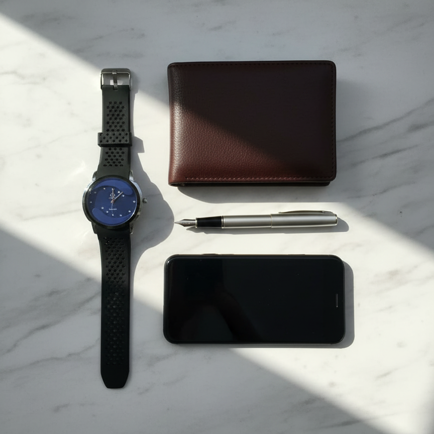 Stylish Quartz Analog Wrist Watch for Men & Women – Silicone Strap, Minimalist Dial, Premium Design View Gallery - Pakistan