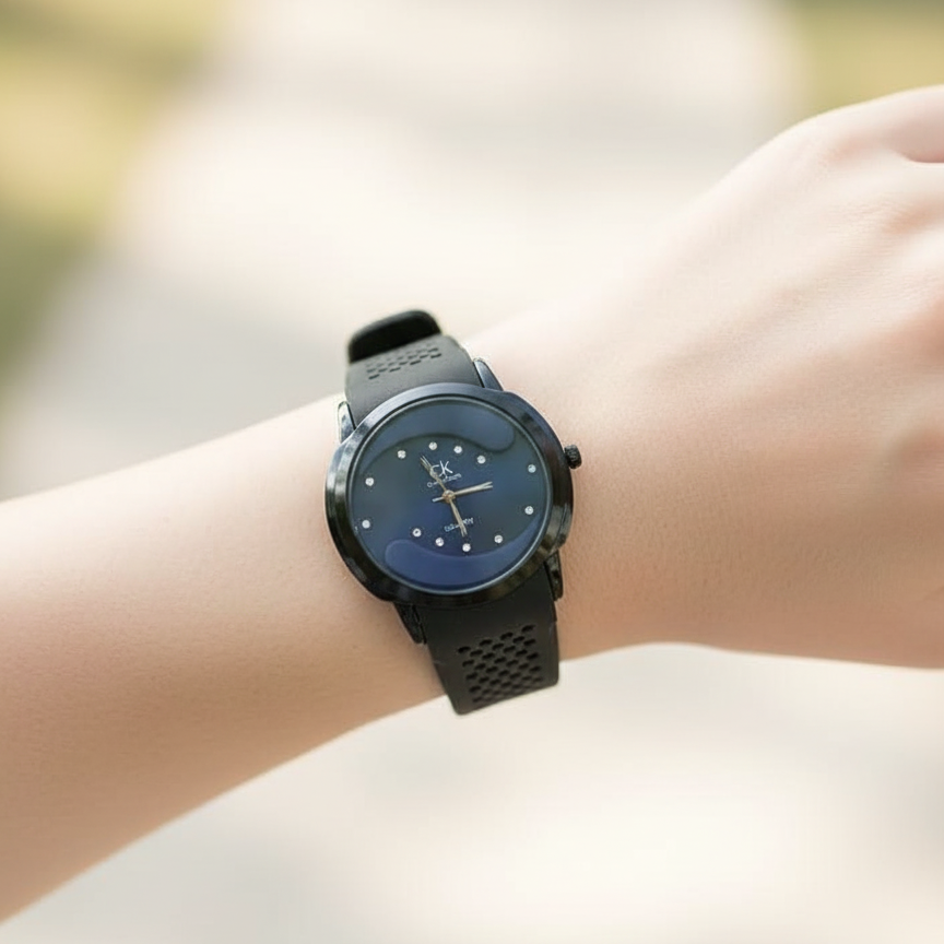 Stylish Quartz Analog Wrist Watch for Men & Women – Silicone Strap, Minimalist Dial, Premium Design View Gallery - Pakistan