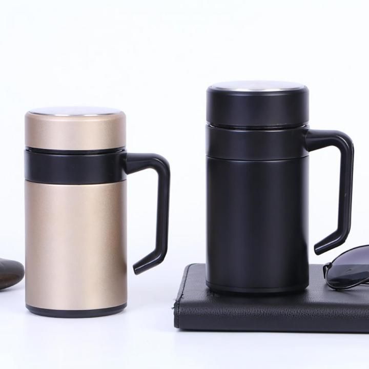 355ML Stainless Steel Coffee Cup – Double Wall Insulated, Leak-Proof, Reusable & Eco-Friendly Travel Mug for Hot & Cold Drinks (Random Color) View Gallery - Pakistan