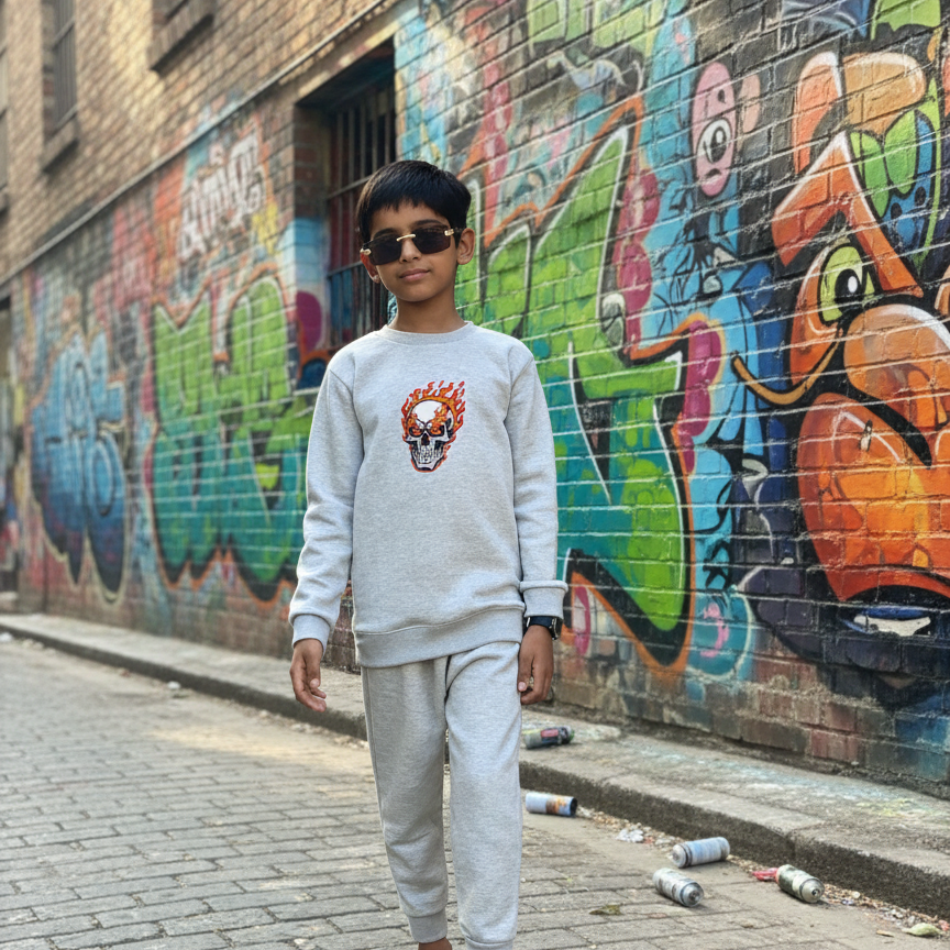 Kids Winter Tracksuit | Designer 2-Piece Shirt & Trouser Set for Boys & Girls | Stylish, Warm & Comfy Winter Outfit FOR BABY AND KIDS View Gallery - Pakistan