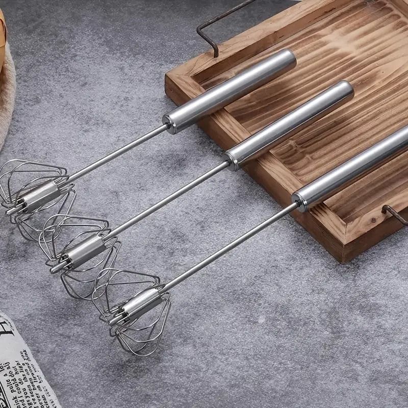 Hand Pressure Semi-Automatic Egg Beater Kitchen Accessories Tools Self Turning Cream Utensils Whisk Manual Mixer View Gallery - Pakistan