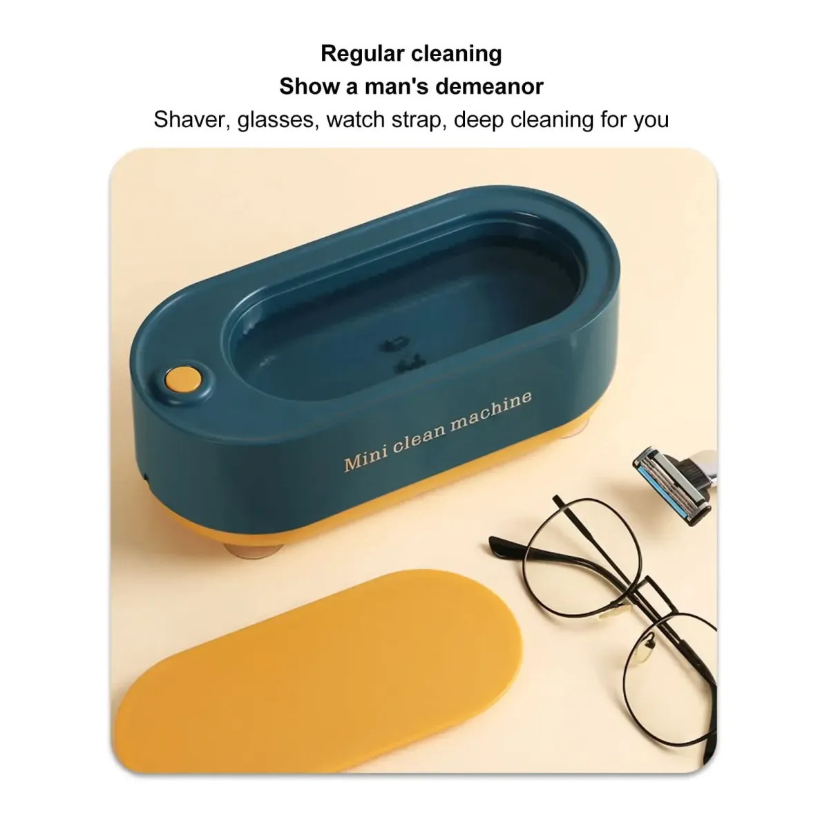 High-Frequency Vibration Ultrasonic Cleaner Machine – Portable Cleaning Device For Jewelry, Glasses, And Watches (Random Color) View Gallery - Pakistan