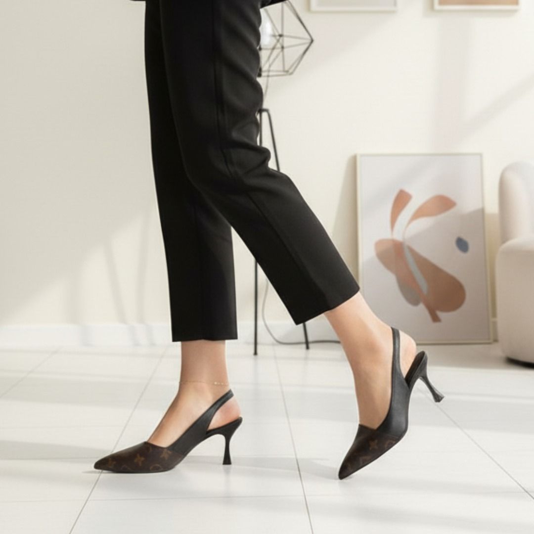 Louis Vuitton Cherie Slingback Pumps | Elegant Designer Heels for Women – Classic Pointed Toe & Signature LV Style View Gallery - Pakistan