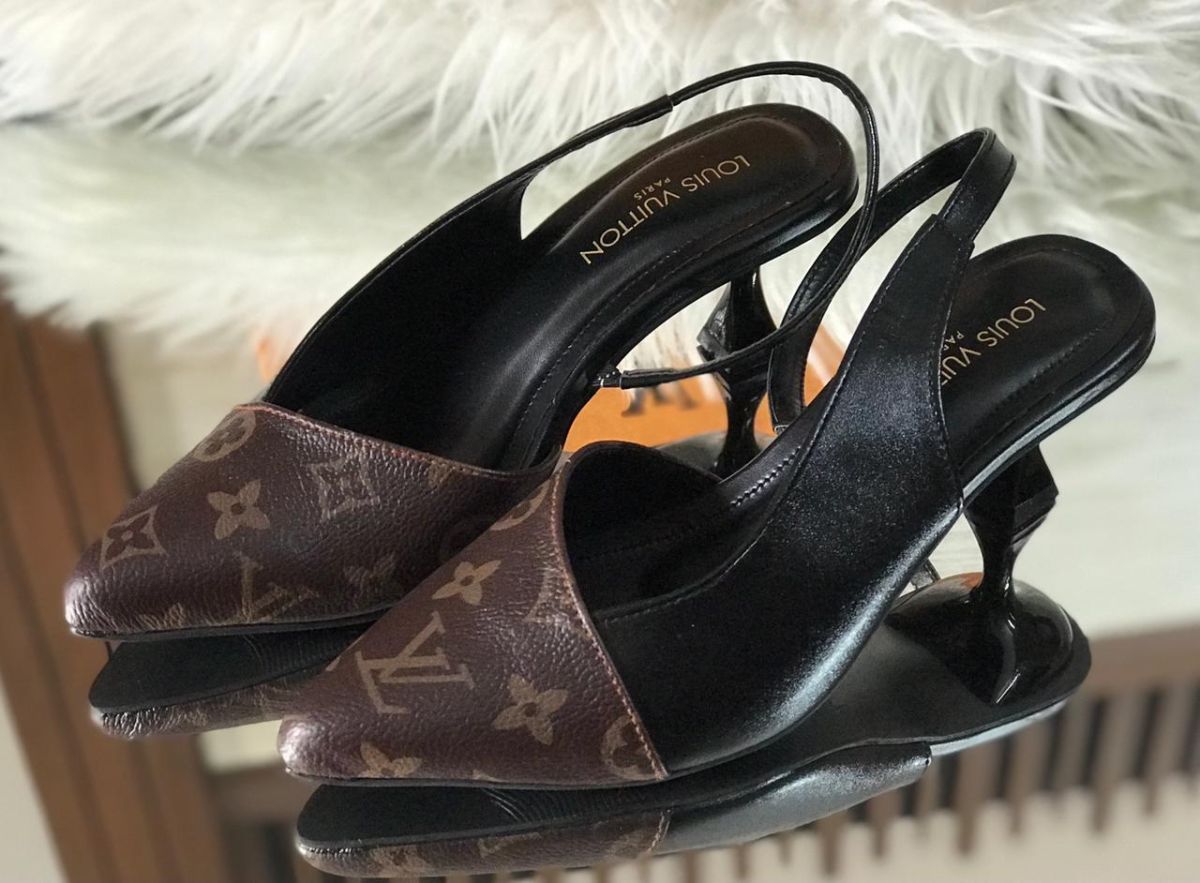 Louis Vuitton Cherie Slingback Pumps | Elegant Designer Heels for Women – Classic Pointed Toe & Signature LV Style View Gallery - Pakistan