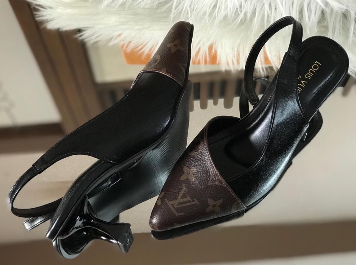 Louis Vuitton Cherie Slingback Pumps | Elegant Designer Heels for Women – Classic Pointed Toe & Signature LV Style View Gallery - Pakistan