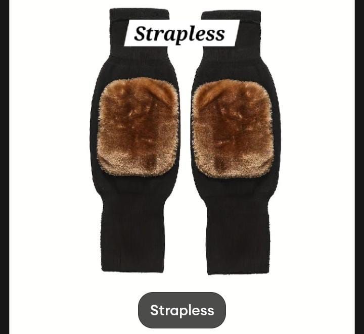 (1 Pair) Unisex Cashmere Wool Knee Warmers | Winter Thermal Velvet Knee Pads for Men & Women – Soft, Warm & Comfortable Support randome colour View Gallery - Pakistan