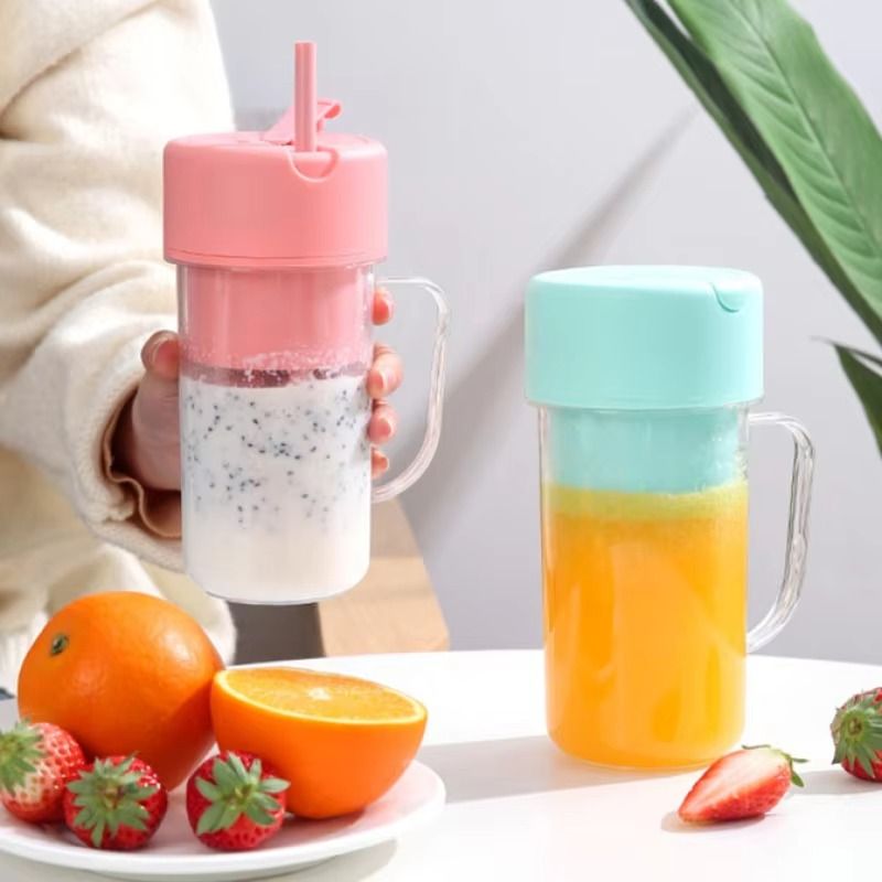 Professional Mini Juicer | USB Electric Portable Blender & Smoothie Maker | Stainless Steel Fruit Extractor with Straw View Gallery - Pakistan