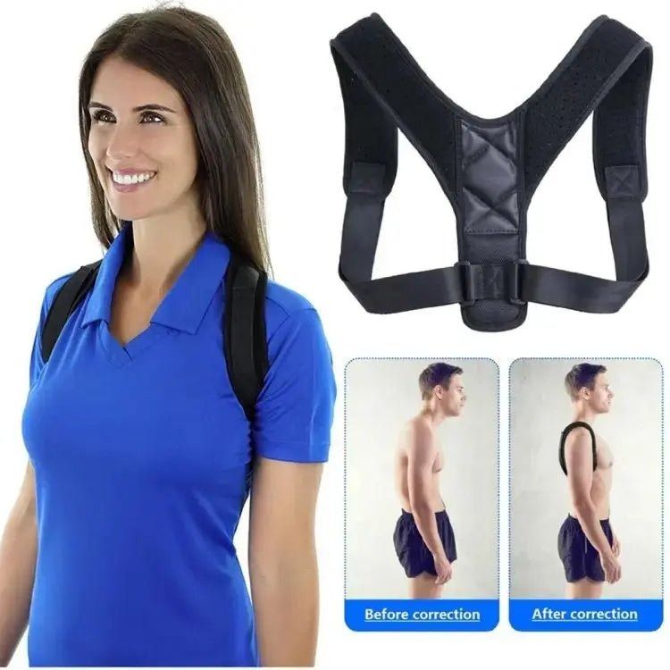 Adjustable Body Posture Corrector Belt – Back &amp; Shoulder Support Brace for Men and Women | Spine Alignment &amp; Pain Relief