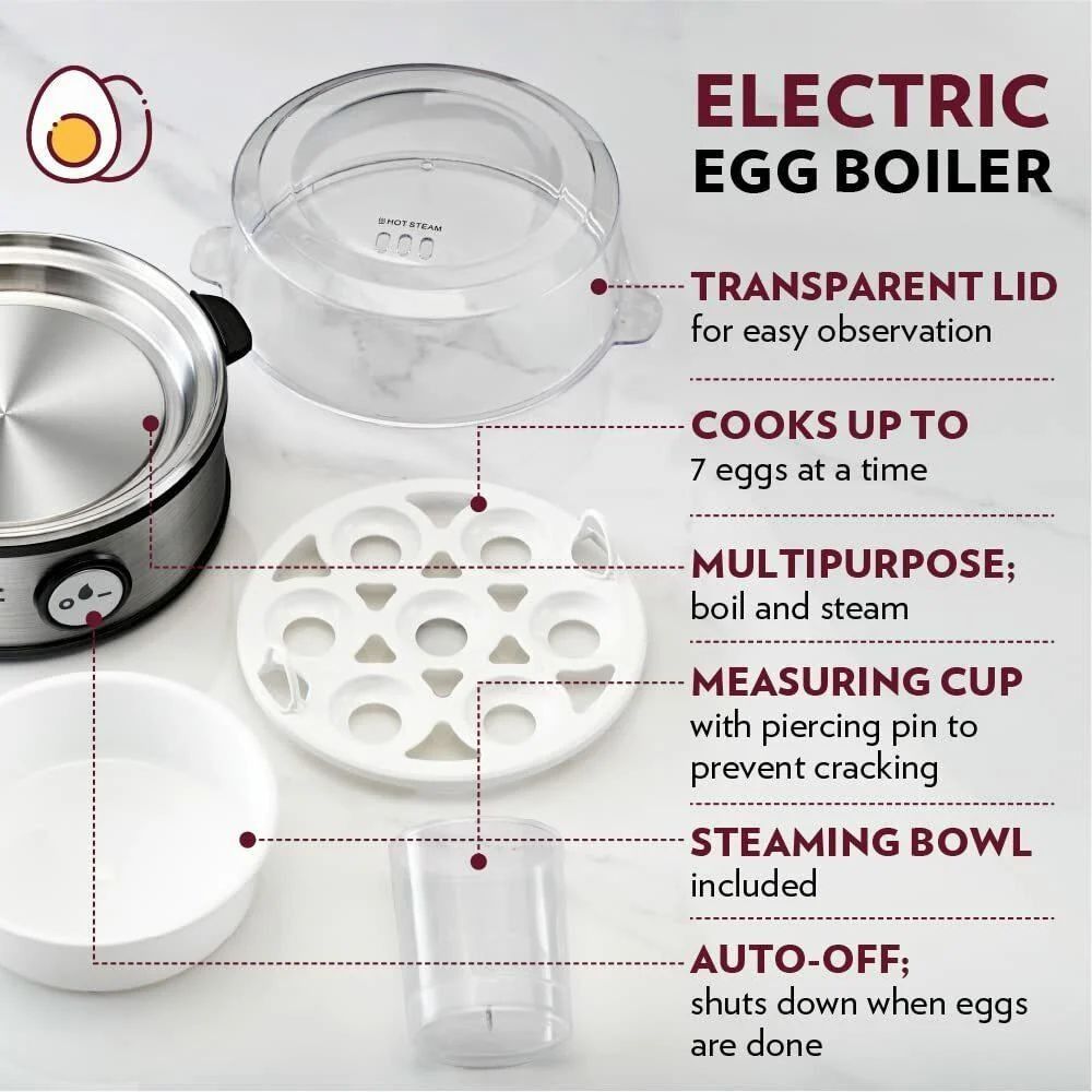 Electric Egg Boiler Automatic Steamer For Perfectly Boiled Eggs View Gallery - Pakistan