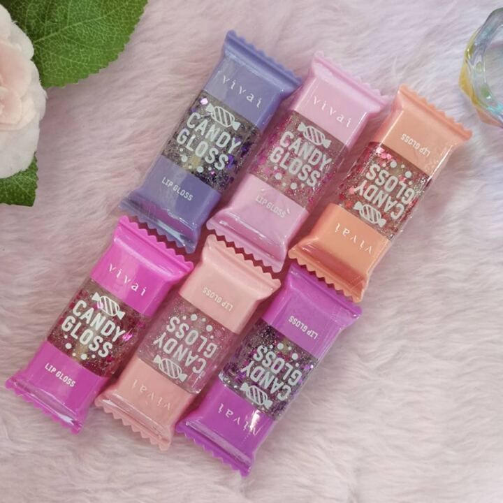 Cute Candy Lip Gloss Set of 6 | Moisturizing, Shiny & Long-Lasting Lip Gloss for Teens & Women – Fun, Sweet Colors & Flavors View Gallery - Pakistan