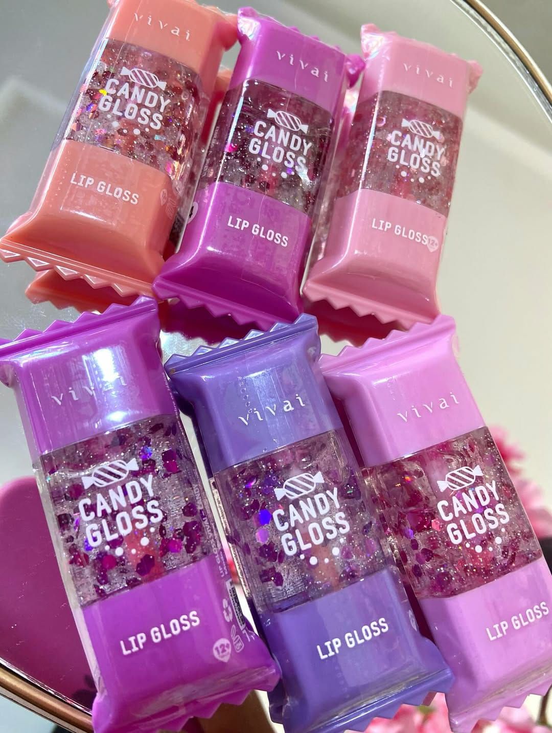 Cute Candy Lip Gloss Set of 6 | Moisturizing, Shiny & Long-Lasting Lip Gloss for Teens & Women – Fun, Sweet Colors & Flavors View Gallery - Pakistan