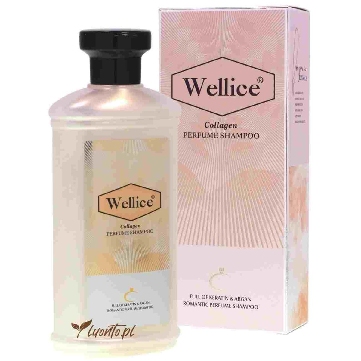 Wellice Collagen Perfume Shampoo – Strengthening Formula with Long-Lasting Fragrance for Smooth &amp; Shiny Hair