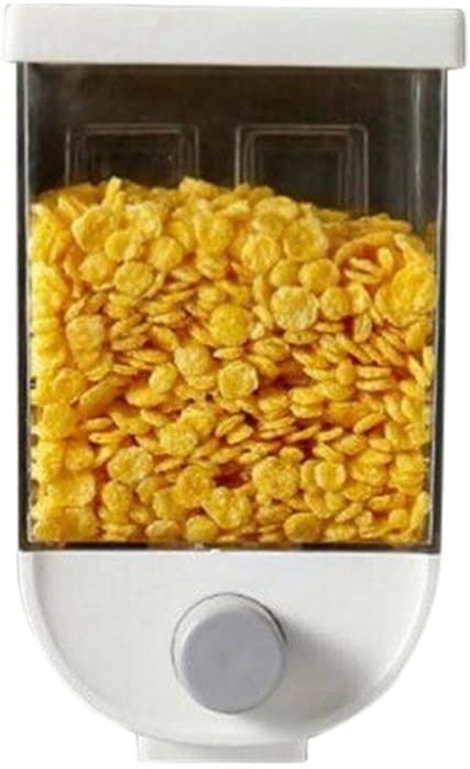 1Pc 1500ml Wall-Mounted Grain Storage Box – Cereal, Rice, Oatmeal & Dry Fruit Dispenser | Kitchen Food Organizer Container View Gallery - Pakistan
