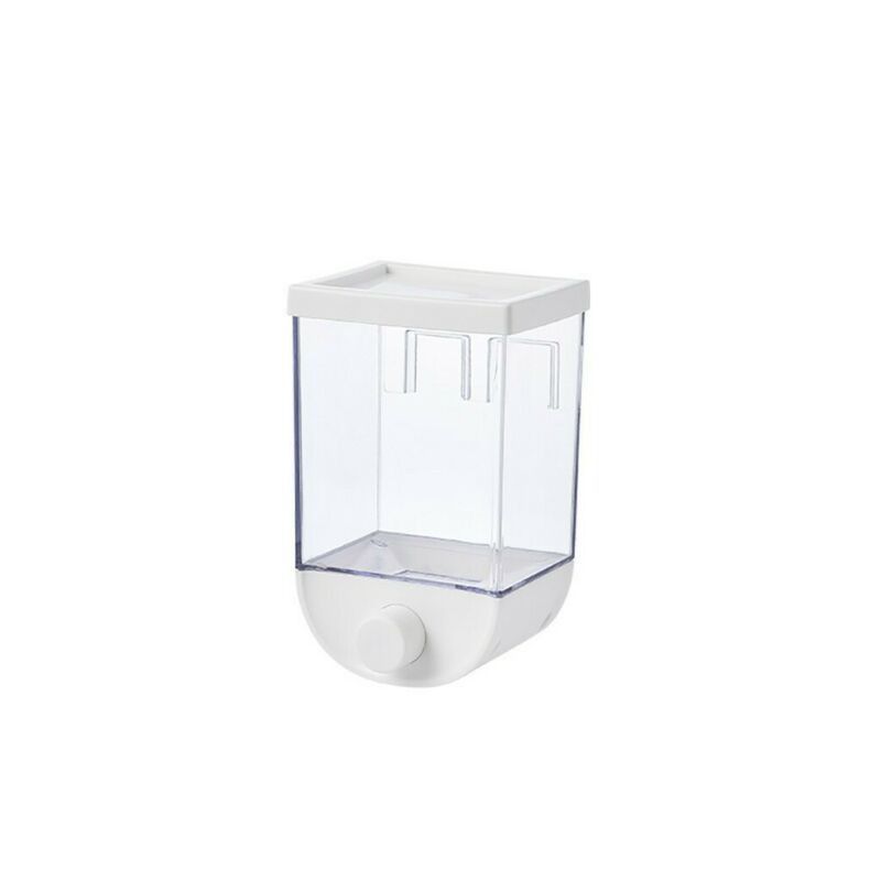 1Pc 1500ml Wall-Mounted Grain Storage Box – Cereal, Rice, Oatmeal & Dry Fruit Dispenser | Kitchen Food Organizer Container View Gallery - Pakistan