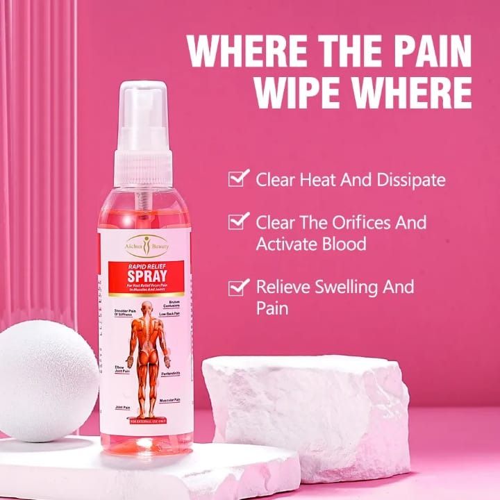 Aichun Beauty Rapid Relief Spray For Muscle And Joint Pain 100ml – Fast Acting Pain Relief Formula For Sore Muscles, Stiff Joints, And Body Aches View Gallery - Pakistan