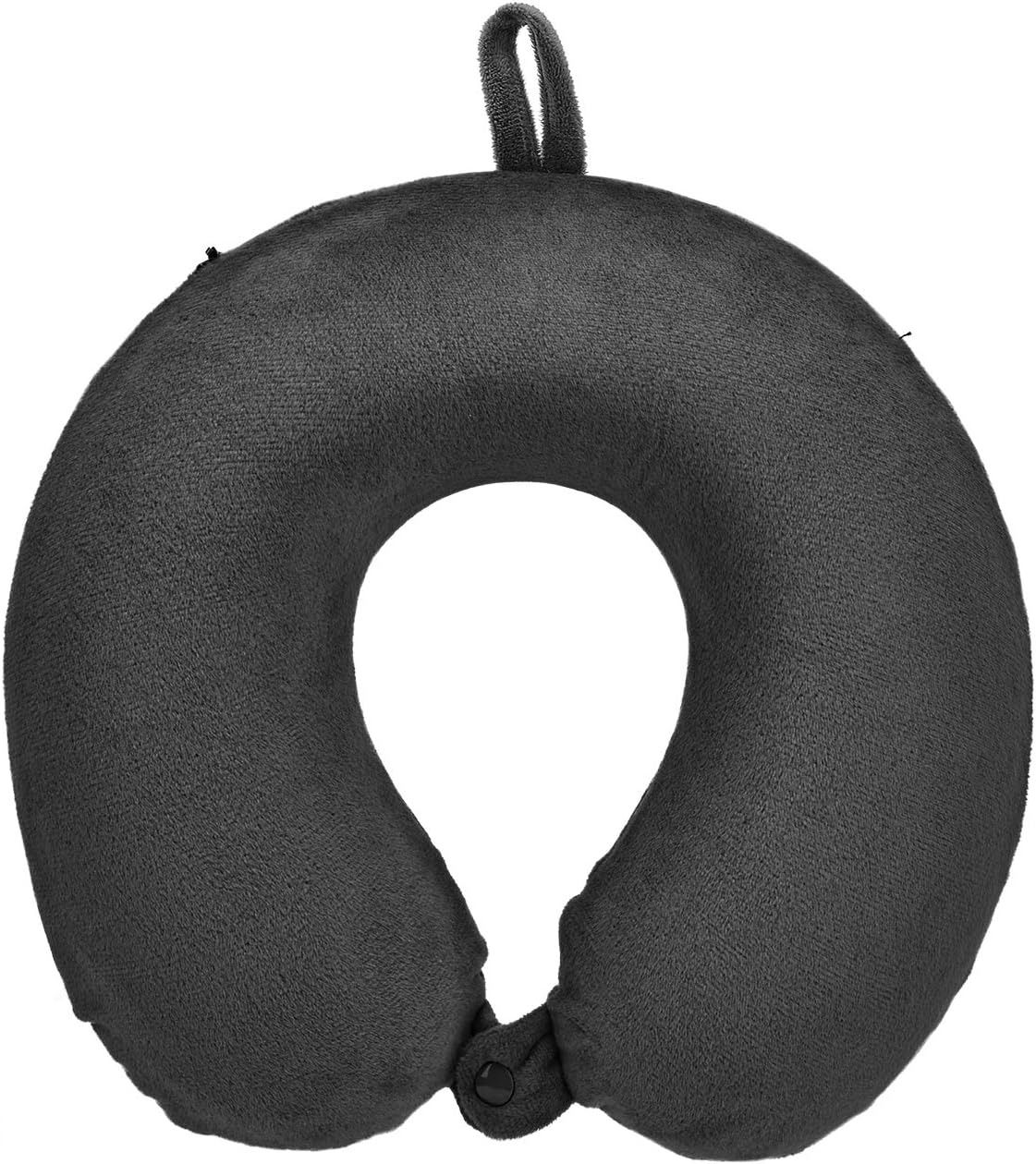H HOMEWINS 100% Pure Memory Foam Travel Pillow – Soft Neck & Head Support Cushion for Airplane, Car, Home & Office (Black) View Gallery - Pakistan