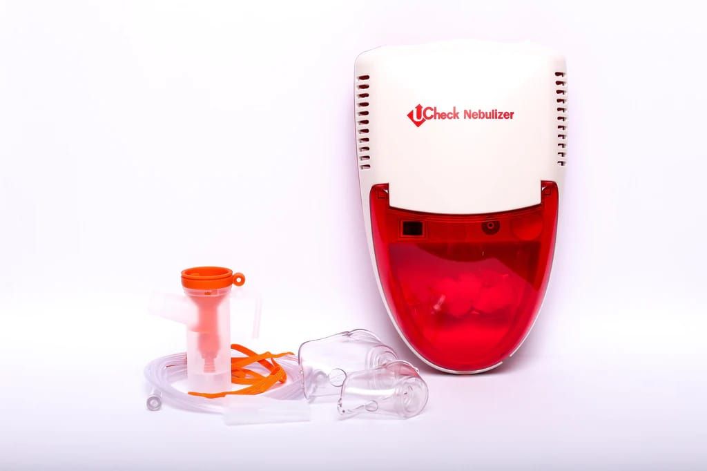 U Check Nebulizer Machine – Compact Inhaler for Infants, Children & Adults with Nebulizer Mask and Accessories View Gallery - Pakistan