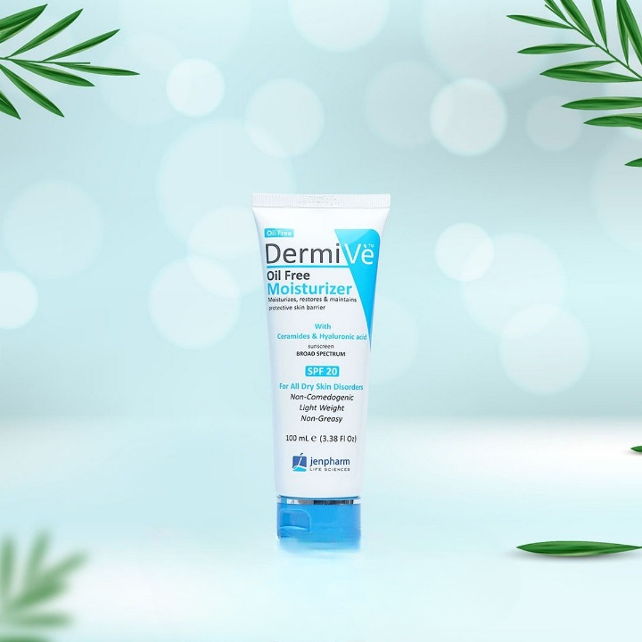 Dermive Oil Free Moisturizer 100ml – Lightweight, Non-Greasy Hydration For Oily, Combination, And Sensitive Skin View Gallery - Pakistan