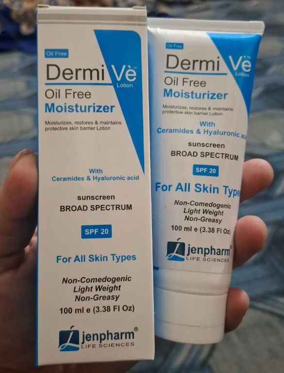 Dermive Oil Free Moisturizer 100ml – Lightweight, Non-Greasy Hydration For Oily, Combination, And Sensitive Skin View Gallery - Pakistan