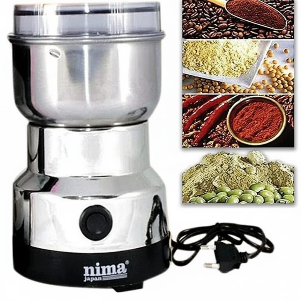 Multifunctional Electric Mixer Grinder – Heavy Duty Stainless Steel Portable Kitchen Masala & Coffee Grinder View Gallery - Pakistan