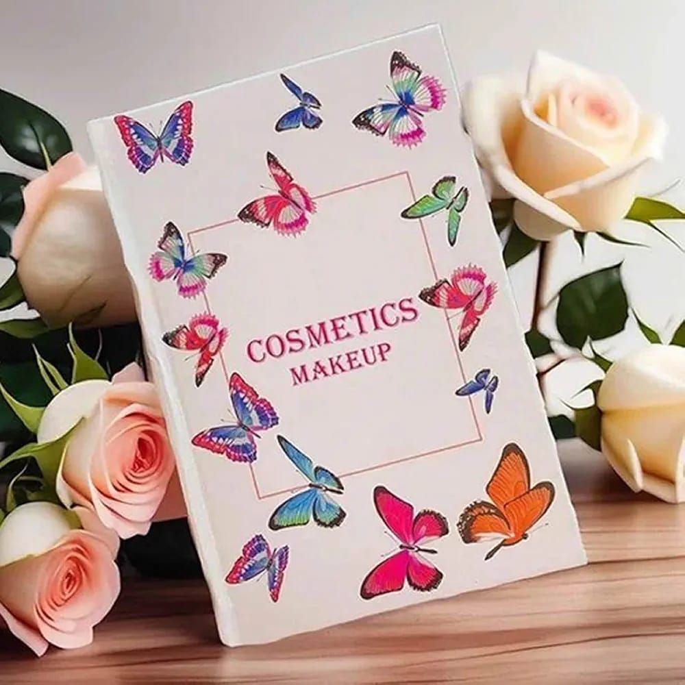 All In One Professional Makeup Palette Book – Complete 4 In 1 Beauty Kit With Highlighters, Contour, Eyeshadow, Blush, And Eyebrow Powders View Gallery - Pakistan