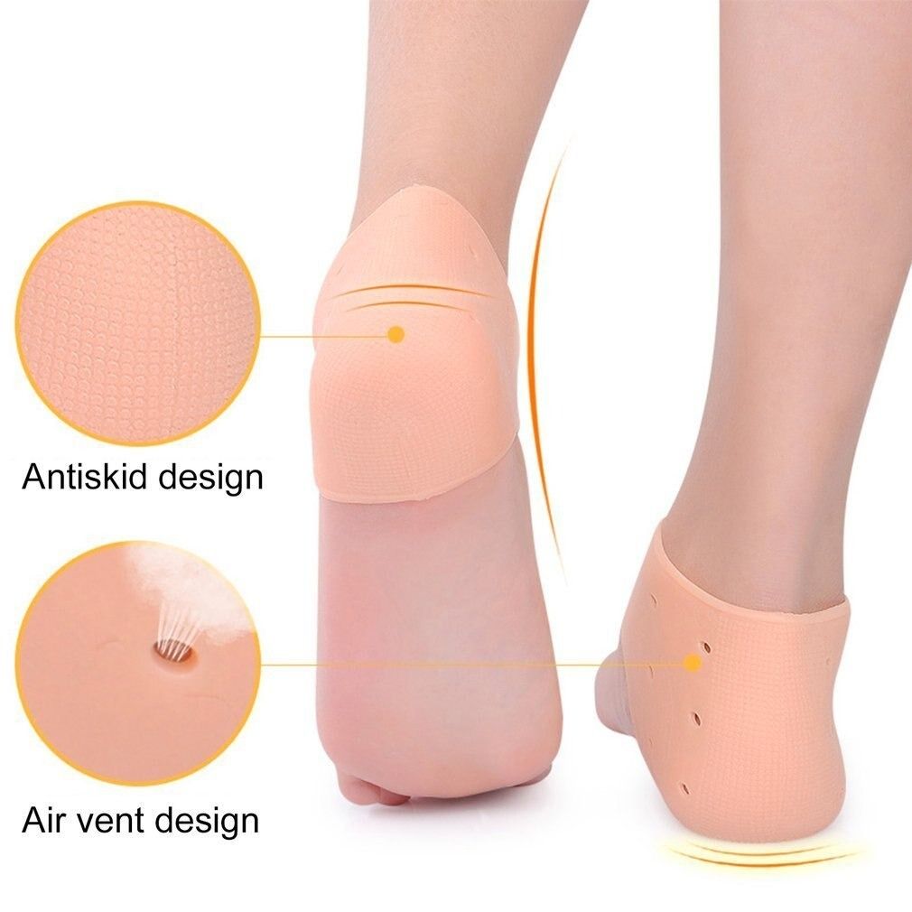 Half Heel Pain Anti-Crack Silicone Set – Unisex Anti-Crack Pain Relief - 01 Pair View Gallery - Pakistan