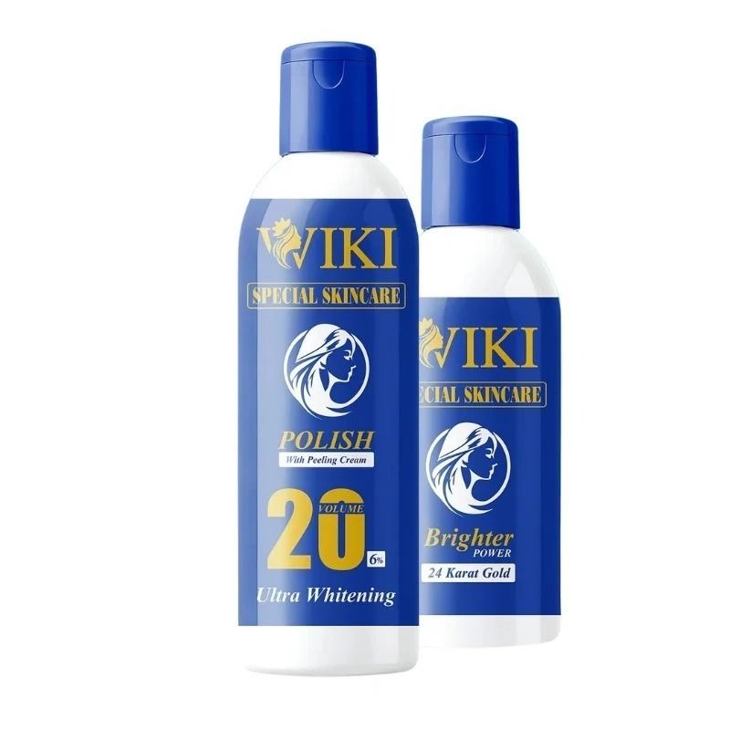WIKI Special Skin Care Polish With Peeling Cream 200ml & 24K Gold Brighter Powder 100ml – Ultra Whitening Formula View Gallery - Pakistan
