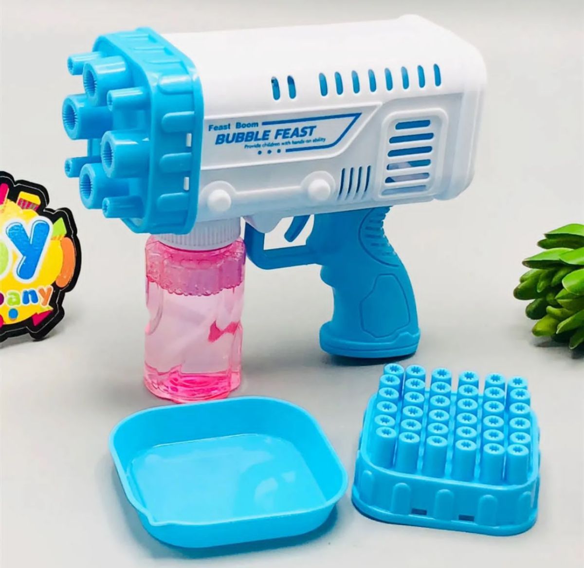 Bubble Bazooka Pro: Electric 2-In-1 Rocket Bubble Gun — Fast Bubbles For Parties, Beach & Backyard Fun View Gallery - Pakistan
