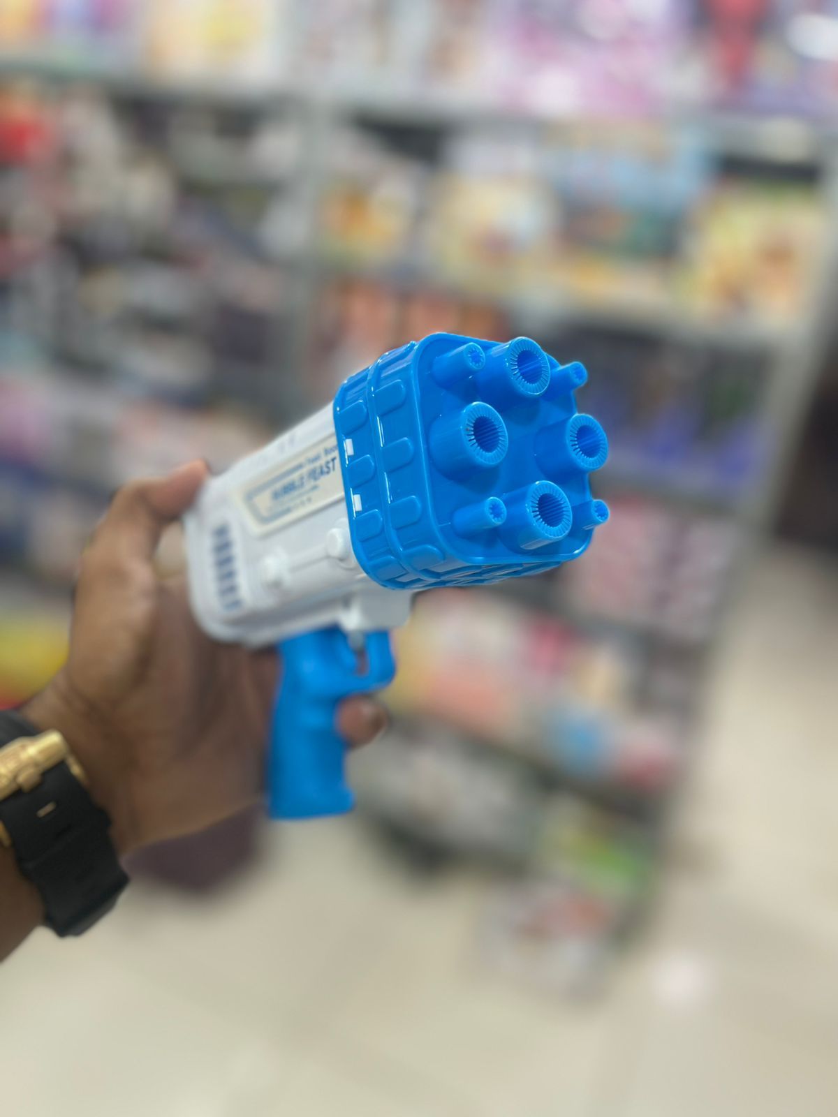 Bubble Bazooka Pro: Electric 2-In-1 Rocket Bubble Gun — Fast Bubbles For Parties, Beach & Backyard Fun View Gallery - Pakistan