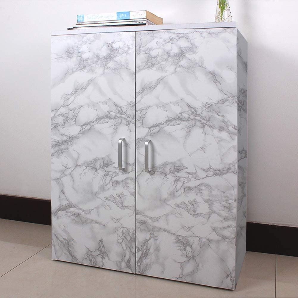 Self Adhesive White Marble Sheet For Kitchen – Waterproof, Heat And Oil Resistant Wallpap er For Countertops, Cabinets, And Furniture(60x200) View Gallery - Pakistan
