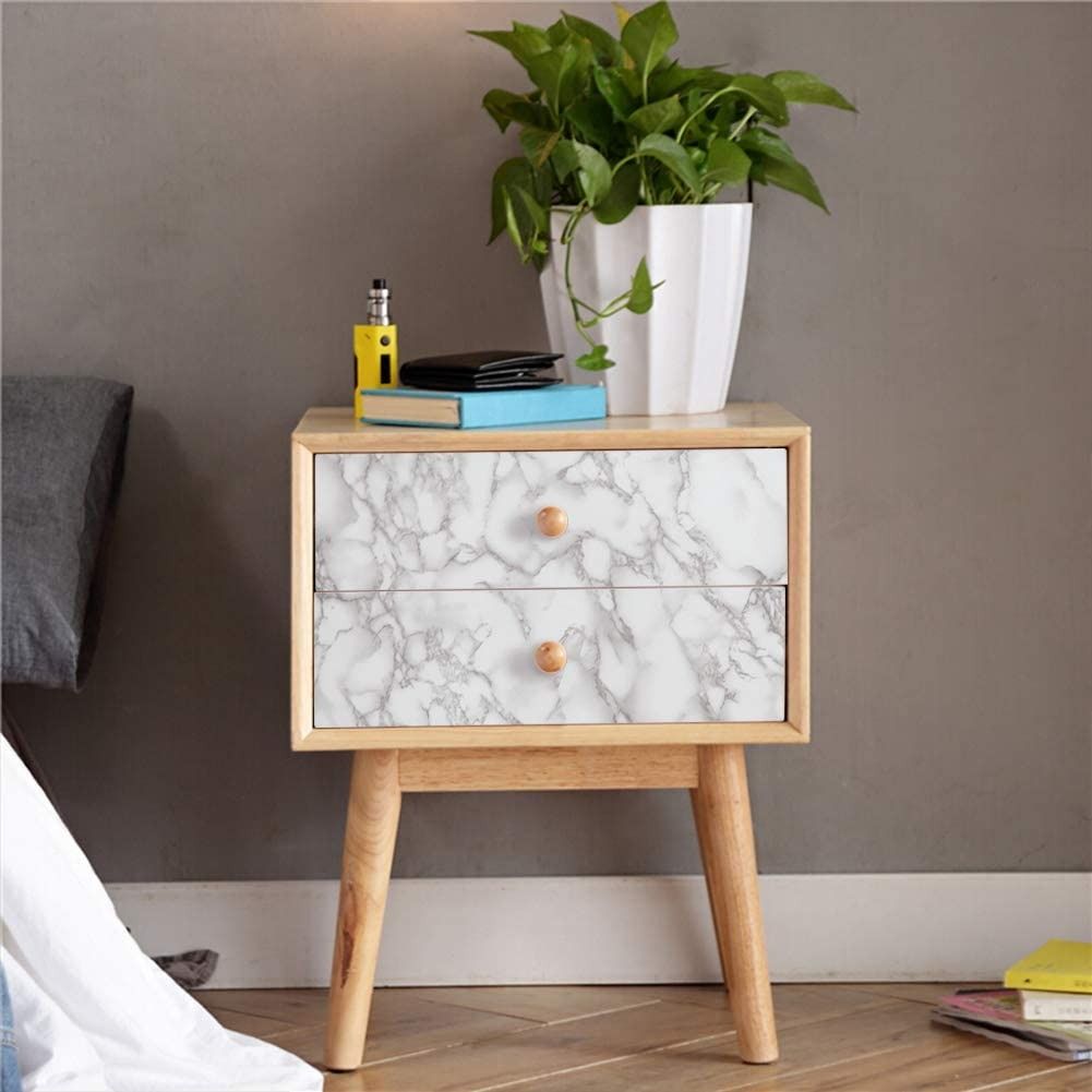 Self Adhesive White Marble Sheet For Kitchen – Waterproof, Heat And Oil Resistant Wallpap er For Countertops, Cabinets, And Furniture(60x200) View Gallery - Pakistan