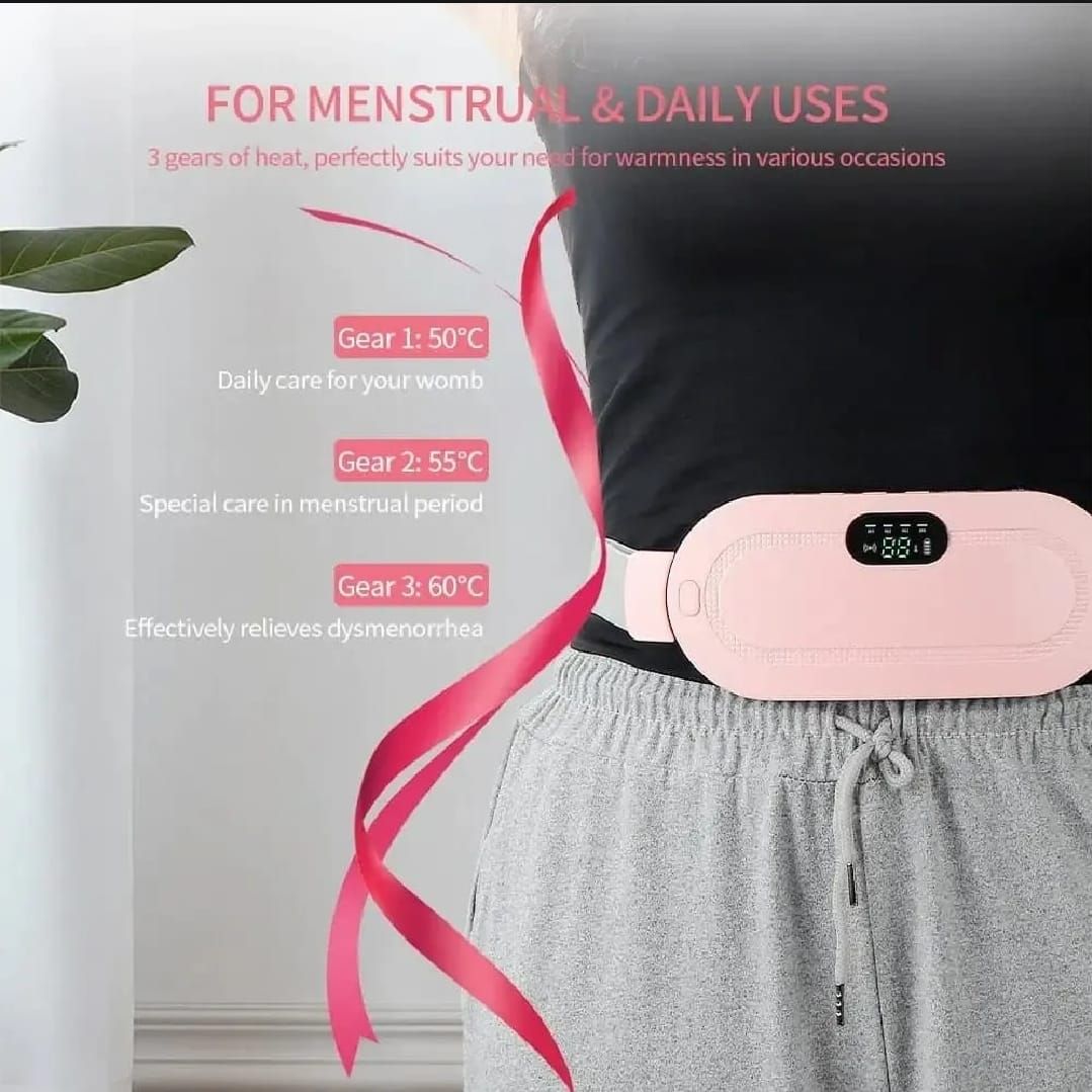 Portable Cordless Heating Pad, Electric Waist Belt Device, Fast Heating Pad with 3 Heat Levels and 3 Massage Modes, Back or Belly Heating Pad for Women, Menstrual Heating Pad, Heating Had for Period Cramps | Cramp Relief Belt View Gallery - Pakistan