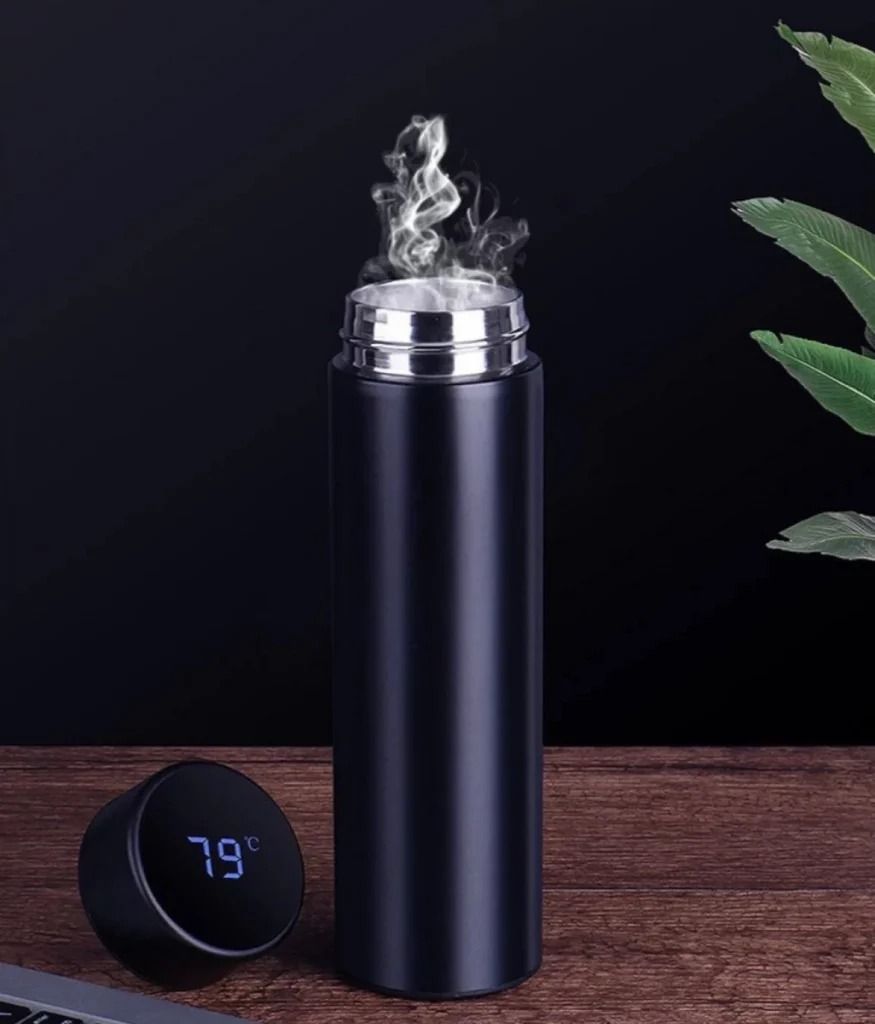 Smart LED Stainless Steel Hot and Cold Bottle - 500ml Thermos Flask View Gallery - Pakistan