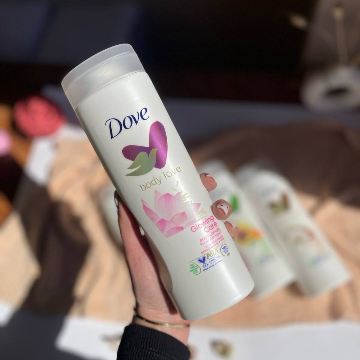 Dove Glowing Care Body Lotion 250ml | Deep Nourishing And Hydrating Liquid Lotion For Smooth, Radiant, And Soft Skin View Gallery - Pakistan