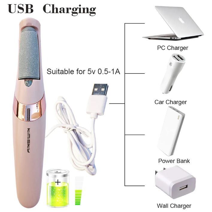 Rechargeable Electric Pedi Foot Filer – Effective Callus Remover For Soft, Smooth Feet View Gallery - Pakistan