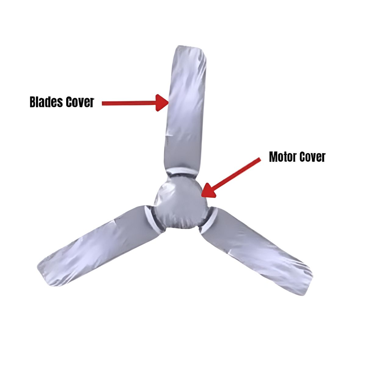 Universal Ceiling Fan Blade & Motor Cover Set – Dustproof, Washable Fabric Protection for Home & Office Fans View Gallery - Pakistan