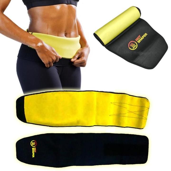 Hot Shaper Slimming Belt With Box Adjustable Standard Size Waist Trainer For Men And Women Helps Reduce Belly Fat Effectively View Gallery - Pakistan