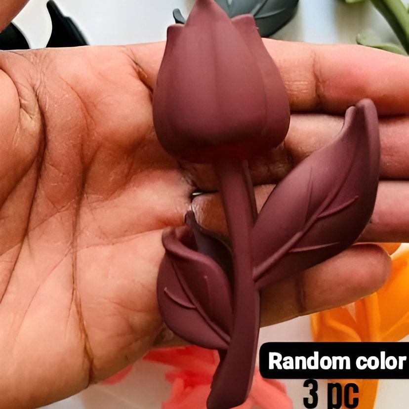 3 Pcs Hair Claw Perfect For All Hair Types Durable Abs Plastic Hair Catcher Set For Women And Girls (Random Color)