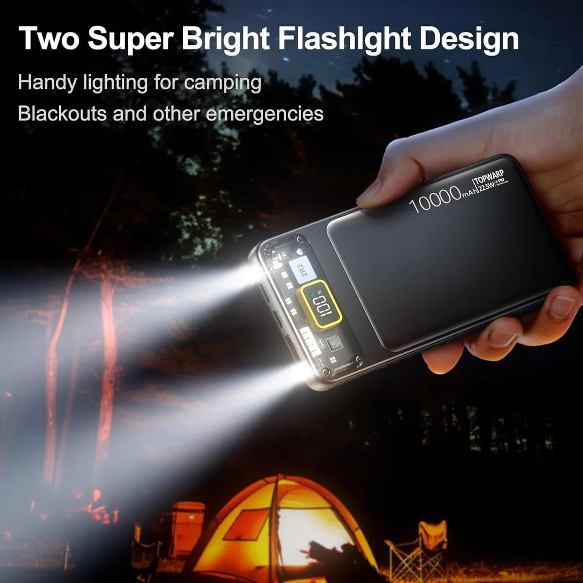 10000Mah Power Bank Slim Portable Charger Pd 22.5W Fast Charging 5V 3A Usb-C Output Battery Pack With Emergency Lighting Compatible Android Phones And Most Electronic Devices View Gallery - Pakistan