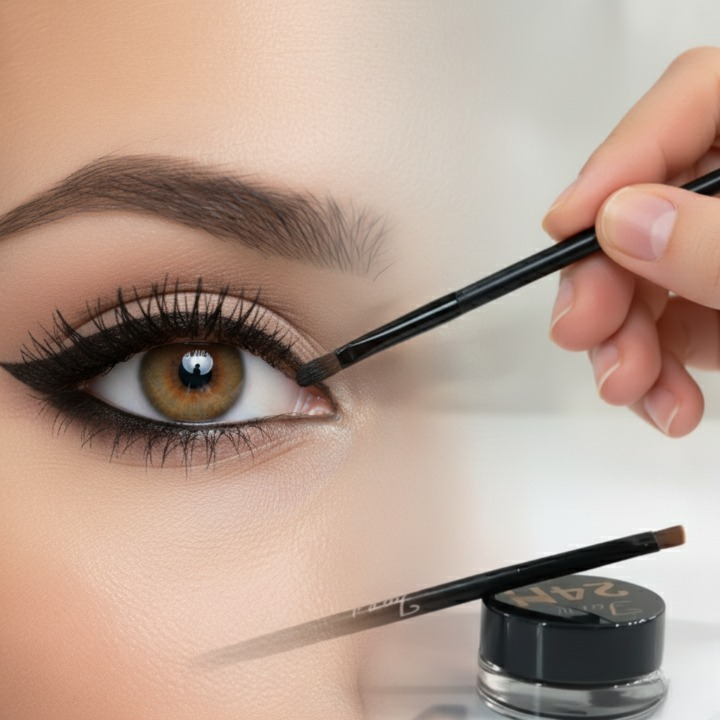 2 Pcs Face It Gel Eyeliner Set – Long-Lasting Smudge-Proof Gel Liner In Black And Brown Shades For Perfect Eye Definition And Professional Makeup Look View Gallery - Pakistan