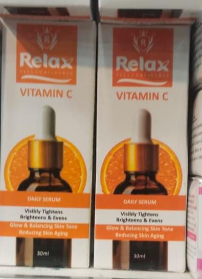 Relax Vitamin C Daily Face Serum – Brightening, Anti-Aging & Hydrating Formula For Healthy Radiant Skin (30ml) View Gallery - Pakistan