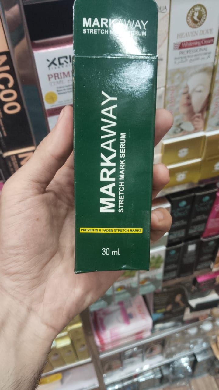Markaway Stretch Mark Serum – Herbal Formula For Hydration, Toning & Dark Spot Correction (30ml) View Gallery - Pakistan