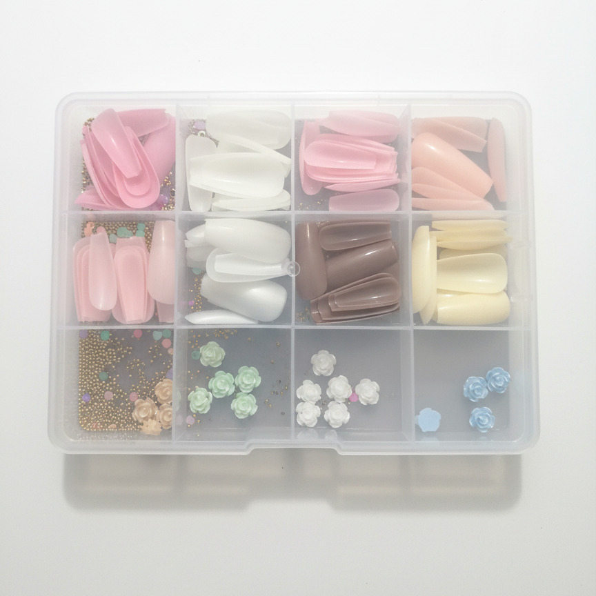 96 Pcs Artificial Nails With Beads – Multicolor Nail Art Decoration Set Made From Premium ABS Plastic, Perfect For Stylish DIY Manicure Designs View Gallery - Pakistan