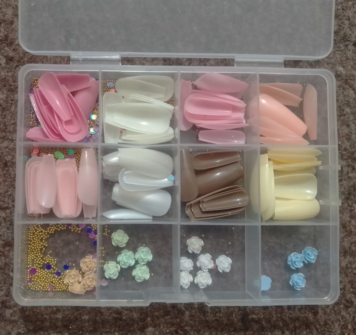 96 Pcs Artificial Nails With Beads – Multicolor Nail Art Decoration Set Made From Premium ABS Plastic, Perfect For Stylish DIY Manicure Designs View Gallery - Pakistan
