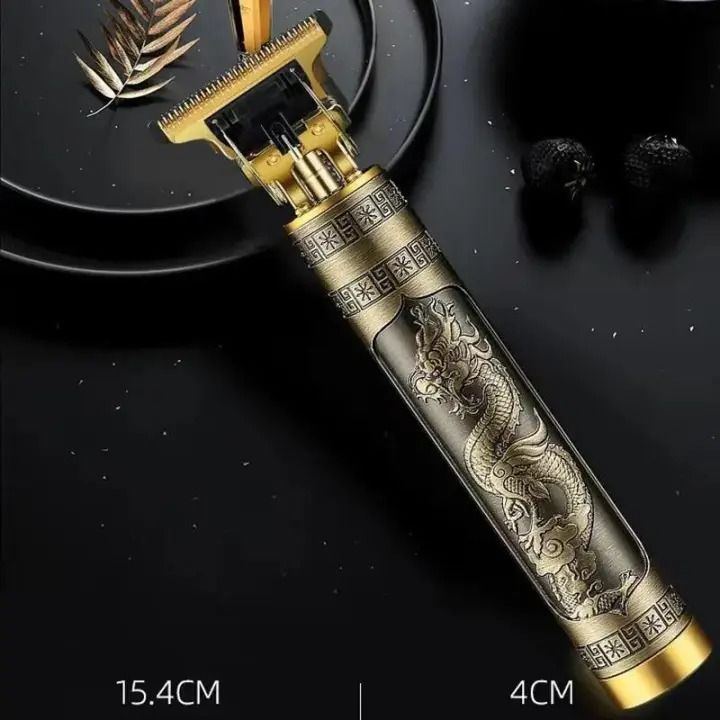 Metal Body Vintage T9 Trimmer & Hair Clipper for Men | USB Rechargeable Professional Hair Cutting Machine | Precision Beard & Hair Grooming Tool View Gallery - Pakistan