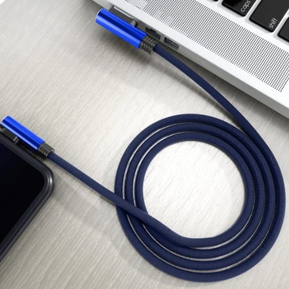 Elbow Data Charging Cable For iPhone – Durable Right Angle Lightning Cable For Fast Charging And Data Transfer Compatible With All iPhone Models View Gallery - Pakistan
