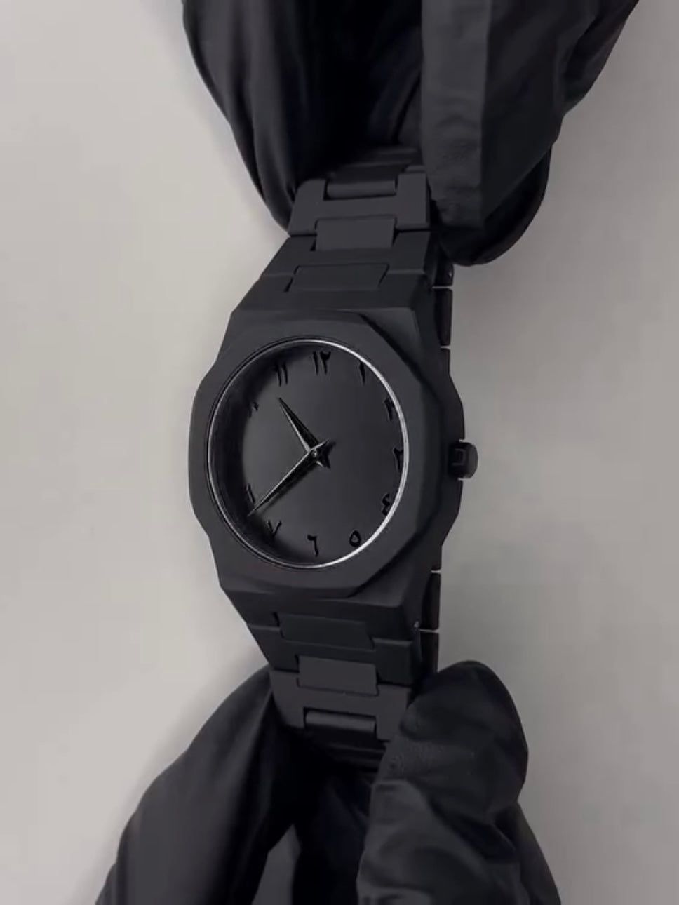 Full BLACK AURA Quartz Watch – Lightweight Design, , Premium Quality & Finish - Best Quality Analog Watch For Boys - Watch For Men | Full Black Color Watch - (Without Box) View Gallery - Pakistan